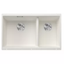   Blanco Subline 430/270-U kétmedencés gránit mosogató 75,5x46 cm balos / fehér 523155