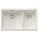 Blanco Subline 430/270-U kétmedencés gránit mosogató 75,5x46 cm balos / fehér 523155
