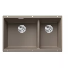  Blanco Subline 430/270-U kétmedencés gránit mosogató 75,5x46 cm balos / tartufo 523158