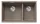 Blanco Subline 430/270-U kétmedencés gránit mosogató 75,5x46 cm balos / tartufo 523158