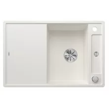   Blanco Axia III 45 S gránit mosogató csepegtető felülettel és üveg vágólappal 78x51 cm, fehér 523187