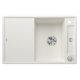 Blanco Axia III 45 S gránit mosogató csepegtető felülettel és üveg vágólappal 78x51 cm, fehér 523187