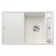Blanco Axia III 45 S gránit mosogató csepegtető felülettel és üveg vágólappal 78x51 cm, fehér 523187