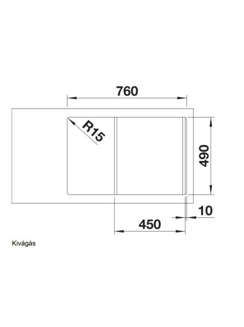 Blanco Axia III 45 S gránit mosogató csepegtető felülettel és üveg vágólappal 78x51 cm, fehér 523187