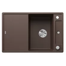   Blanco Axia III 45 S gránit mosogató csepegtető felülettel és üveg vágólappal 78x51 cm, kávé 523192
