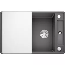   Blanco Axia III 45 S-F Silgránit mosogató excenterrel, üveg vágólappal, palaszürke 523200