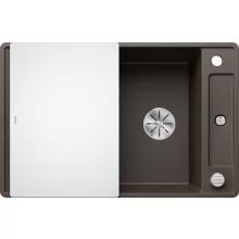   Blanco Axia III 45 S-F Silgránit mosogató excenterrel, üveg vágólappal, kávé 523204
