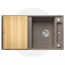   Blanco Axia III 5 S tartufo Silgránit mosogató 91,5x51 cm excenterrel, fa vágódeszkával 523212