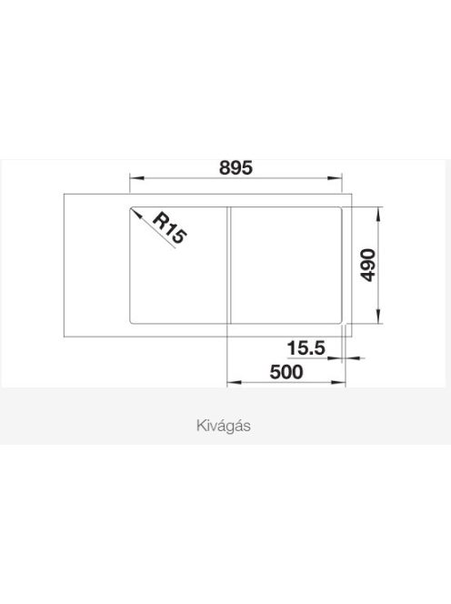 Blanco Axia III 5 S tartufo Silgránit mosogató 91,5x51 cm excenterrel, fa vágódeszkával 523212