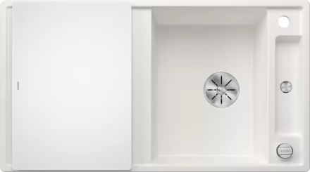 Blanco Axia III 5 S fehér mosogató üveg vágólappal 523219
