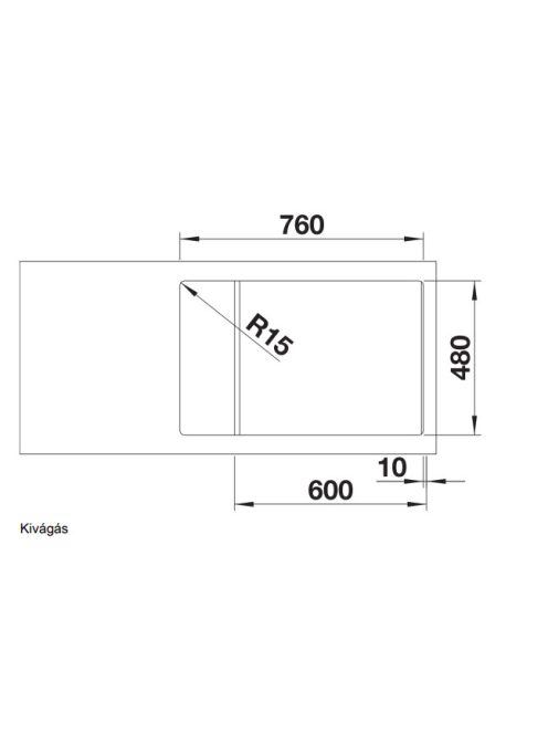 Blanco Zia XL 6 S Compact gránit mosogató csepegtetővel 78x50 cm, antracit 523273