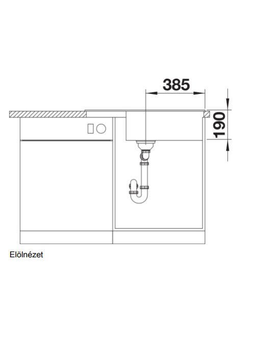 Blanco Zia XL 6 S Compact gránit mosogató csepegtetővel 78x50 cm, antracit 523273