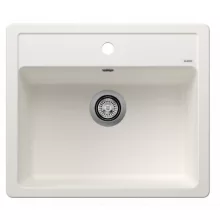   Blanco Legra 6 egymedencés gránit mosogató 58,5x50 cm, lefolyógarnitúrával, fehér 523334