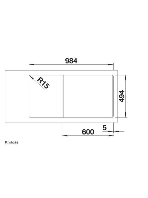 Blanco Collectis 6 S gránit mosogató csepegtetővel 100x51 cm kiegészítőkkel, jobbos / palaszürke 523345
