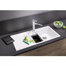   Blanco Collectis 6 S gránit mosogató csepegtetővel 100x51 cm kiegészítőkkel, jobbos / fehér 523348