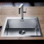 Blanco Claron 500-IF/A DX Durinox matt rozsdamentes acél mosogató 523393