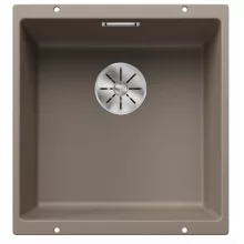   Blanco Subline 400-U egymedencés gránit mosogató lefolyógarnitúrával 43x46 cm, tartufo 523429
