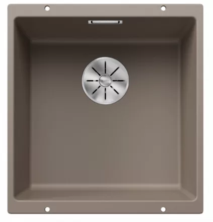 Blanco Subline 400-U egymedencés gránit mosogató lefolyógarnitúrával 43x46 cm, tartufo 523429
