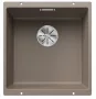 Blanco Subline 400-U egymedencés gránit mosogató lefolyógarnitúrával 43x46 cm, tartufo 523429