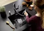 Blanco Subline 500-U egymedencés gránit mosogató 53x46 cm, tartufo 523439
