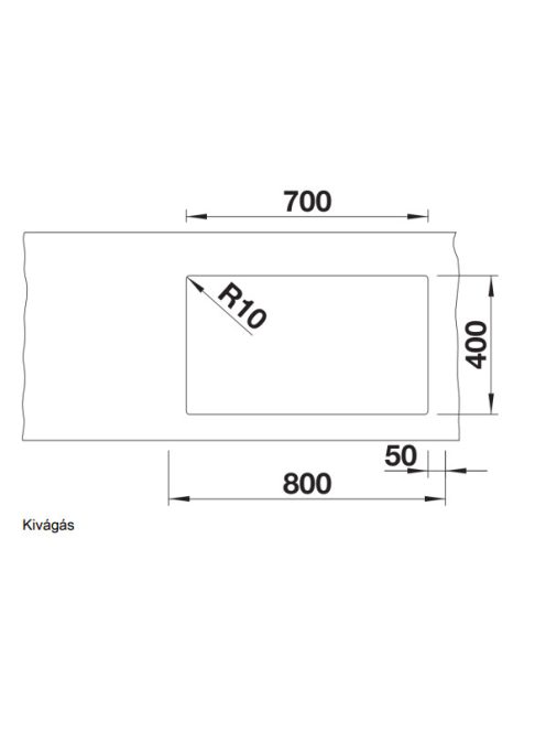 Blanco Subline 700-U Level alumetál mosogató 523454