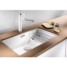   Blanco Subline 700-U Level munkalap alá építhető gránit mosogató 73x46 cm, fehér 523456