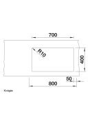 Blanco Subline 700-U Level fehér mosogató 523456
