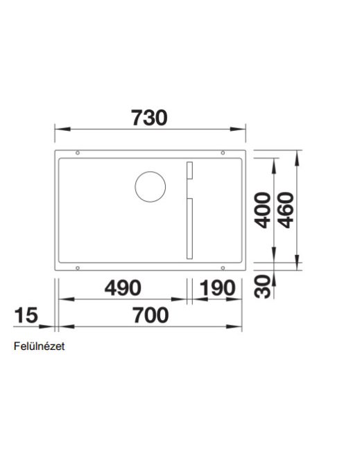 Blanco Subline 700-U Level fehér mosogató 523456