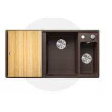   Blanco Axia III 6 S két medencés gránit mosogató 100x51 cm kiegészítőkkel, jobbos / kávé 523471