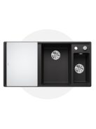 Blanco Axia III 6 S két medencés gránit mosogató 100x51 cm üveg vágódeszka, jobbos / antracit 523472