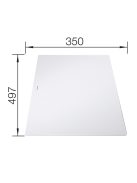 Blanco Axia III 6 S két medencés gránit mosogató 100x51 cm üveg vágódeszával, jobbos / palaszürke 523473