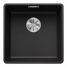   Blanco Subline 400-F gránit mosogató 42,7x42,7 cm lefolyóganitúrával, antracit 523475