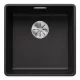 Blanco Subline 400-F gránit mosogató 42,7x42,7 cm lefolyóganitúrával, antracit 523475