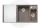 Blanco Axia III 6 S két medencés gránit mosogató 100x51 cm üveg vágódeszával, jobbos / tartufo 523480