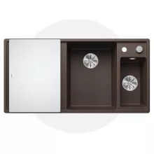   Blanco Axia III 6 S két medencés gránit mosogató 100x51 cm üveg vágódeszával, jobbos / kávé 523482