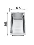 Blanco Axia III 6 S két medencés gránit mosogató 100x51 cm üveg vágódeszával, jobbos / kávé 523482