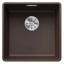   Blanco Subline 400-F gránit mosogató 42,7x42,7 cm lefolyóganitúrával, kávé 523499