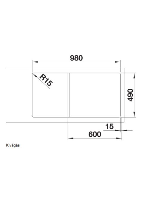 Blanco Axia III XL 6 S Silgránit mosogató excenterrel, fa vágódeszka, antracit 523500