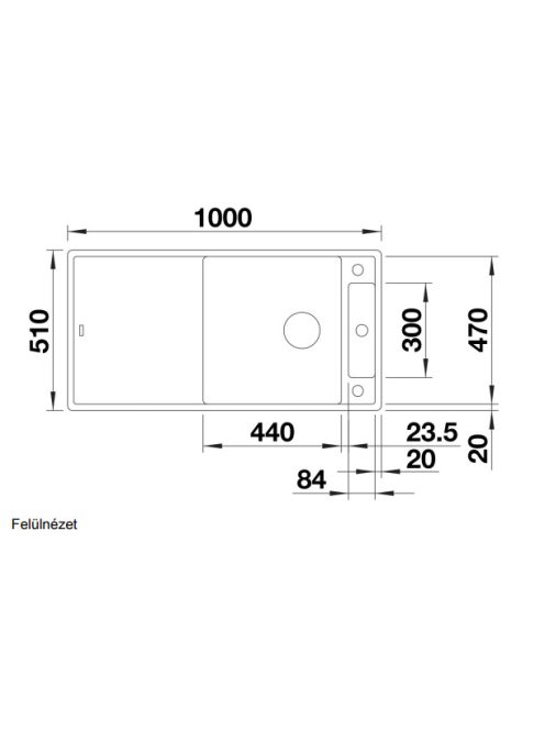 Blanco Axia III XL 6 S Silgránit mosogató excenterrel, fa vágódeszka, antracit 523500