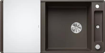 Blanco Axia III XL 6 S-F Silgránit mosogató excenterrel, üveg vágólappal, kávé 523531