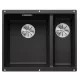 Blanco Subline 340/160-U két medencés gránit mosogató 55,5x46 cm, balos / antracit 523548