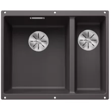   Blanco Subline 340/160-U két medencés gránit mosogató 55,5x46 cm, balos/ palaszürke 523549