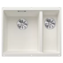   Blanco Subline 340/160-U két medencés gránit mosogató 55,5x46 cm, balos / fehér 523552