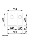 Blanco Subline 340/160-U balos fehér mosogató 523552