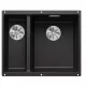 Blanco Subline 340/160-U két medencés gránit mosogató 55,5x46 cm, jobbos / antracit 523558