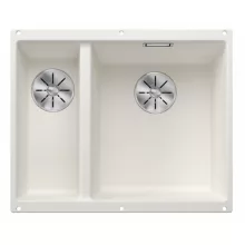   Blanco Subline 340/160-U két medencés gránit mosogató 55,5x46 cm, jobbos / fehér 523562