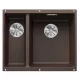 Blanco Subline 340/160-U két medencés gránit mosogató 55,5x46 cm, jobbos / kávé 523567