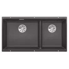   Blanco Subline 480/320-U két medencés gránit mosogató 85,5x46 cm kiegészítőkkel, palaszürke 523585