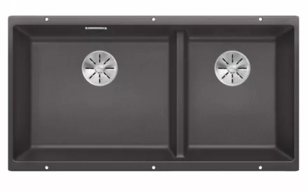 Blanco Subline 480/320-U két medencés gránit mosogató 85,5x46 cm kiegészítőkkel, palaszürke 523585