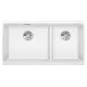 Blanco Subline 480/320-U két medencés gránit mosogató 85,5x46 cm kiegészítőkkel, fehér 523588